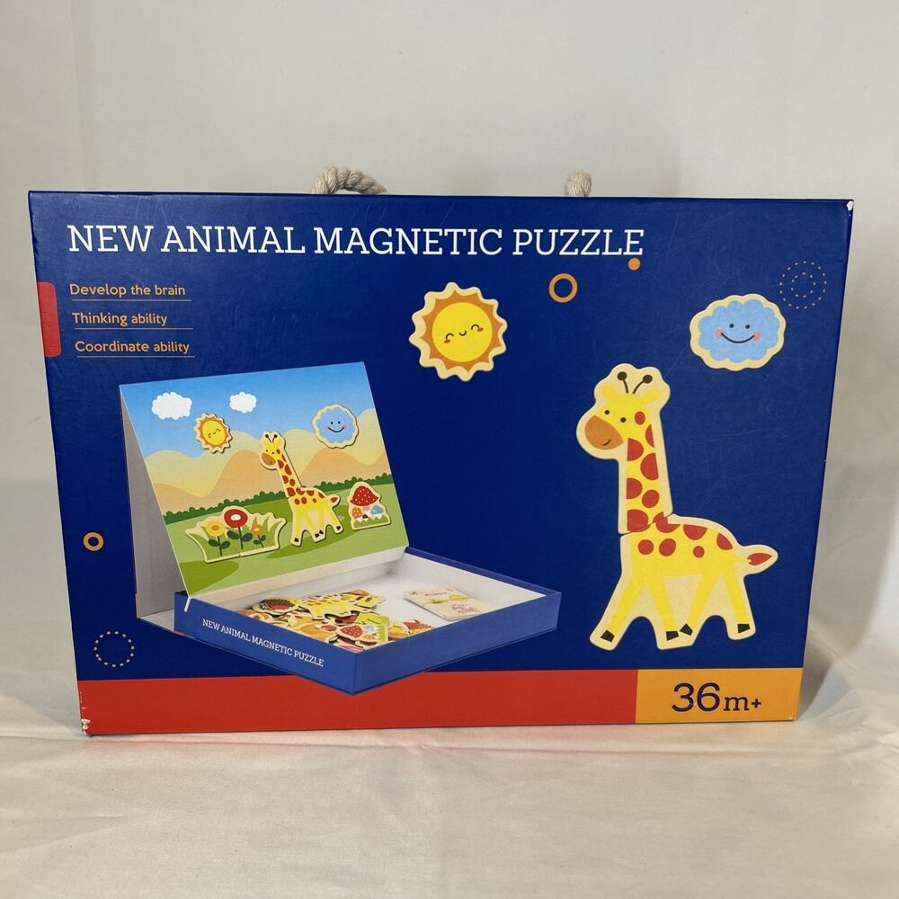 New Animal Puzzle Age 36 month + by OZM Toys Magnetic Used